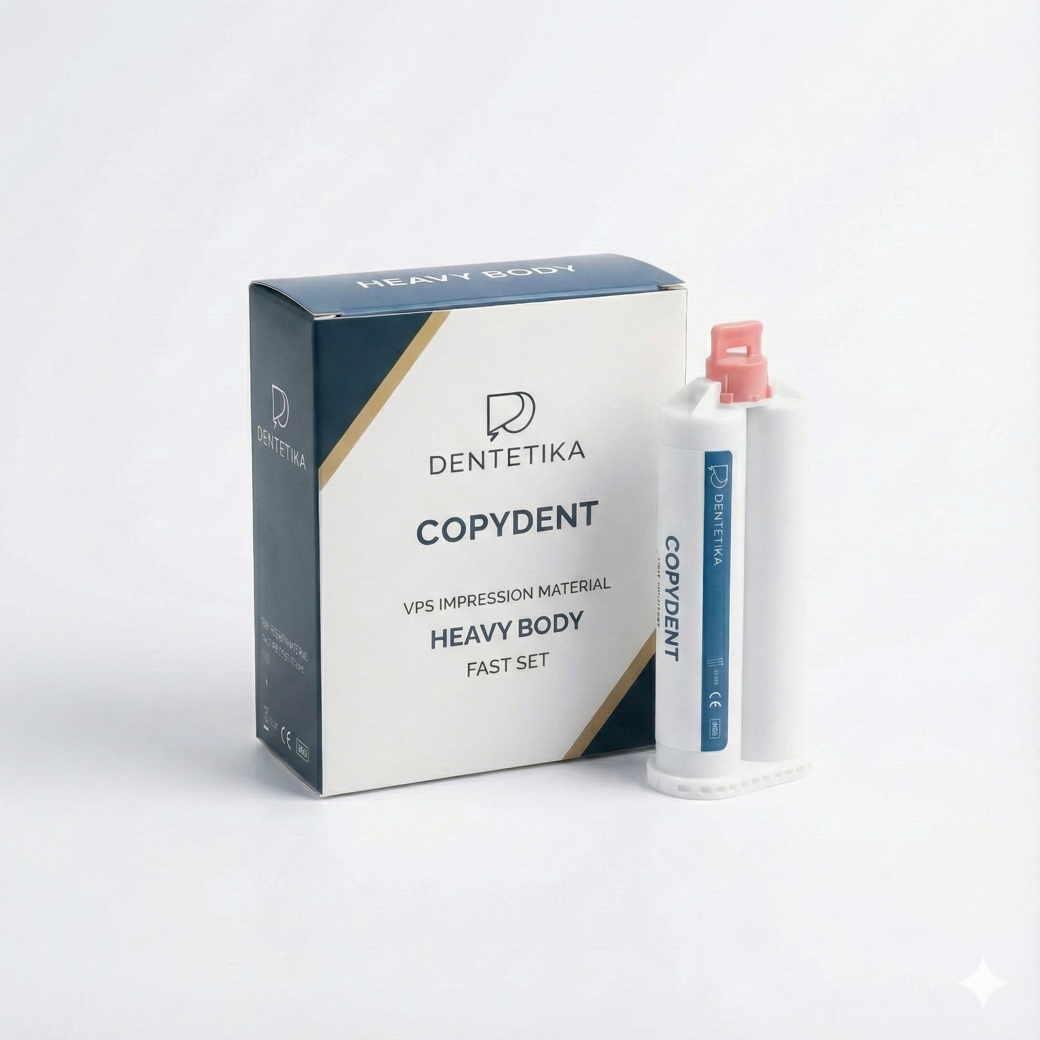 Copydent Heavy – Fast Set Spuitbare Silicone (4 × 50 ml cartridges)