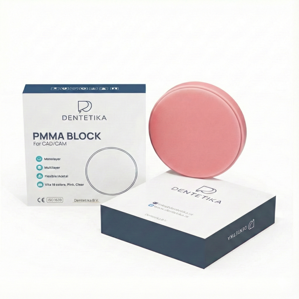 Dentetika PMMA Monolayer – Roze Freesschijf (Ø 98mm)