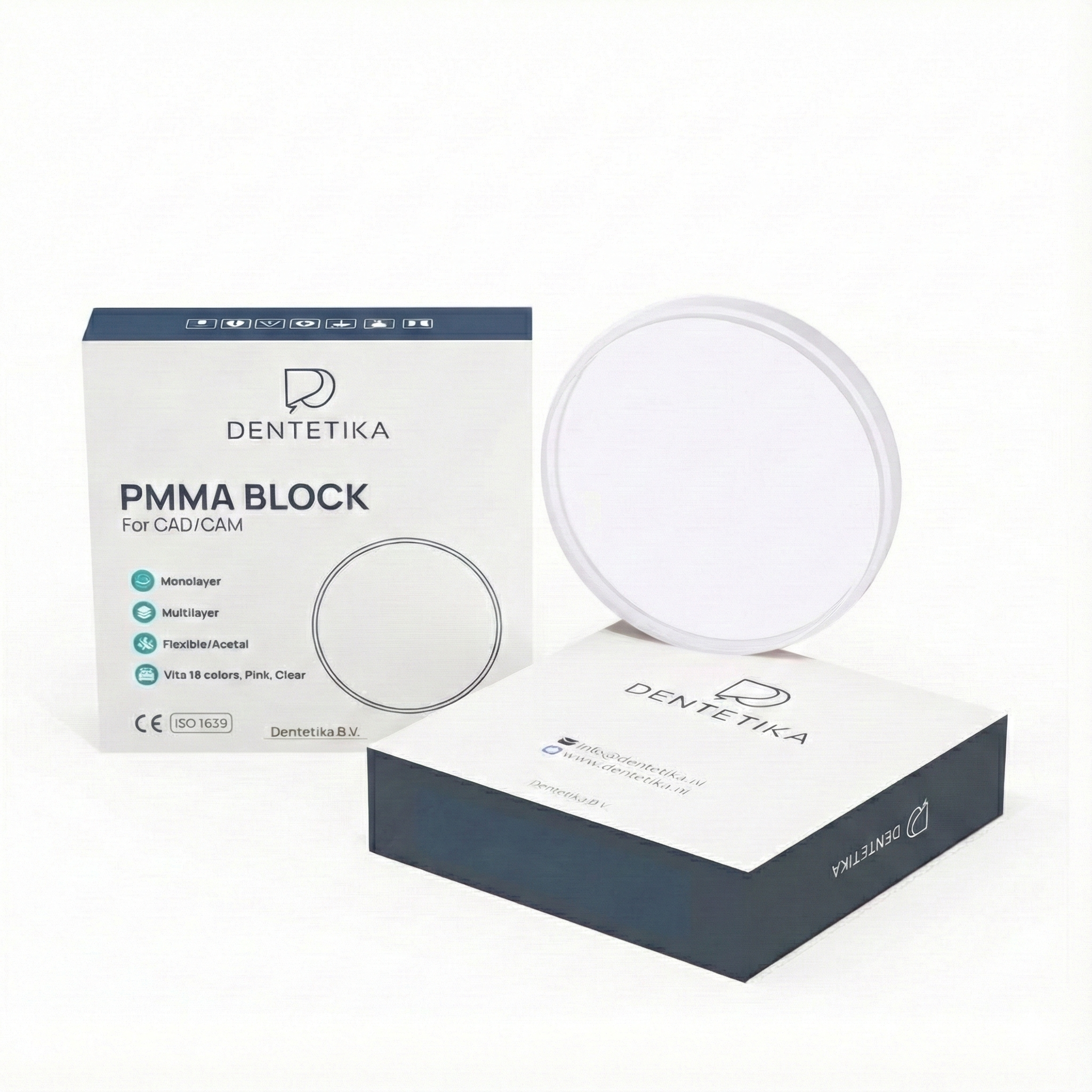 Dentetika PMMA Monolayer – Transparante Freesschijf (Ø 98mm)