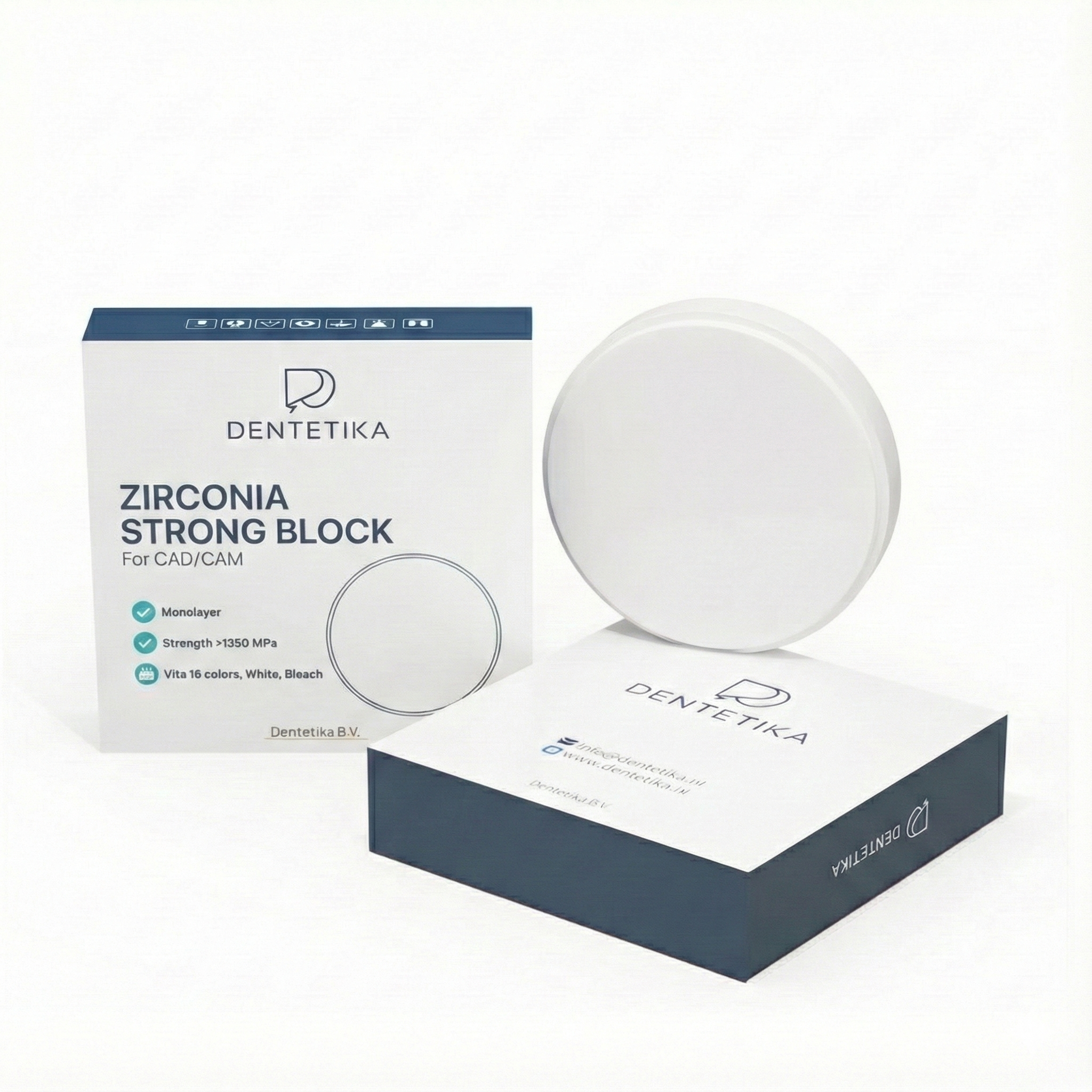 Dentetika Zirconia Strong – High Translucent Freesschijf (Ø 98mm)